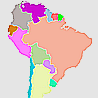 Map linking to South America coverage in Indigenous Law Portal