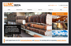 Photo of LLMC Digital, offering access to legal and government documents, enhanced with metadata